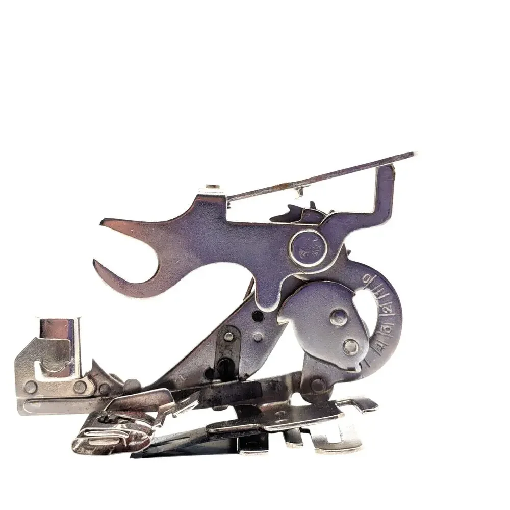 SINGER Vintage Ruffler Sewing Machine Attachment 1 6 12 Stitch Metal Foot Pleat